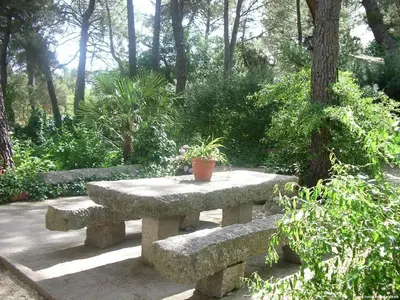 Jardín al aire libre en Casa Rural Aventura I