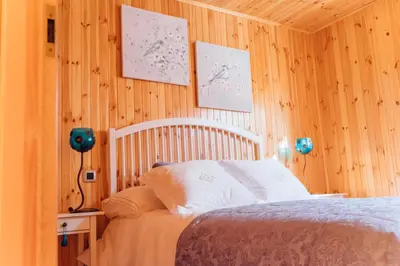 Cama o camas de una habitación en Alojamiento Turístico La alegría de la huerta