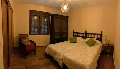 Cama o camas de una habitación en Casa Rural El Molino