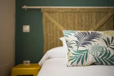 Cama o camas de una habitación en Casa turística Me quedo en el pueblo