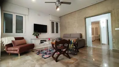 Una televisión o centro de entretenimiento en Casa Rural Albahaca
