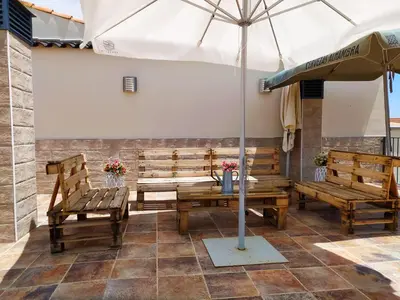 Zona de estar de Casa Rural Albahaca