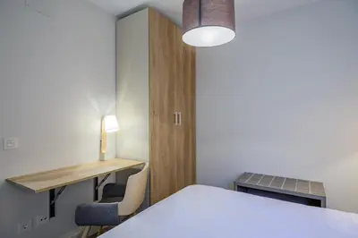 Cama o camas de una habitación en VUT San Nicolás