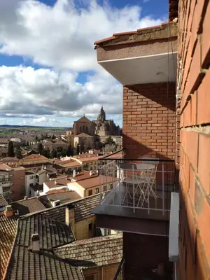 Un balcón o terraza de Ático Industrial Céntrico, Reformado, Air-Acond, WiFi