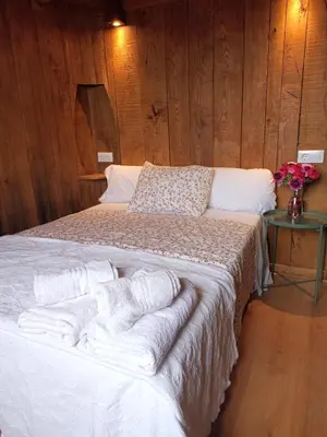 Cama o camas de una habitación en Casa Rural La Bodega