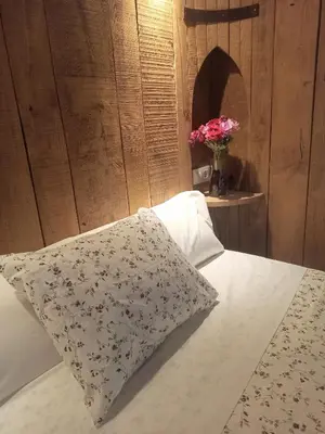 Cama o camas de una habitación en Casa Rural La Bodega