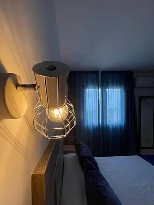 Cama o camas de una habitación en Apartamentos Lusitania Parking Gratis bajo disponibilidad
