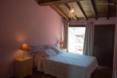 Cama o camas de una habitación en Casa Rural La Cañada