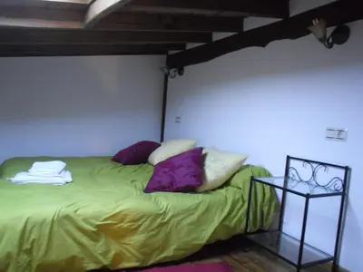 Cama o camas de una habitación en Apartamento Rural El Pino