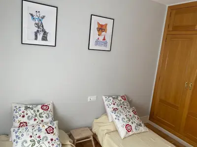 Cama o camas de una habitación en Apartamento ideal a la entrada de Salamanca !!!