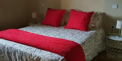 Cama o camas de una habitación en casa Rural Las Traviesas