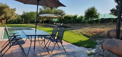 Jardín al aire libre en casa Rural Las Traviesas