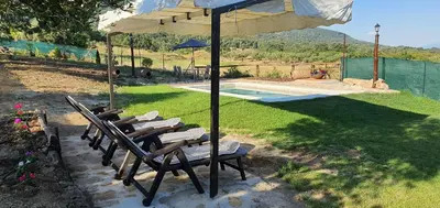 Jardín al aire libre en casa Rural Las Traviesas