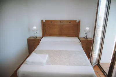 Cama o camas de una habitación en Casa Rural Los Belloso