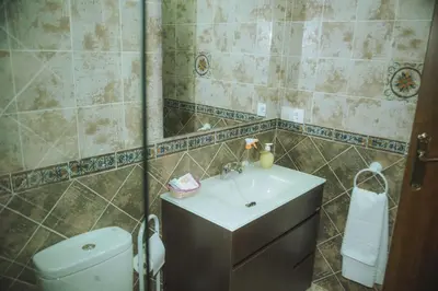 Un baño de Casa Rural Los Belloso