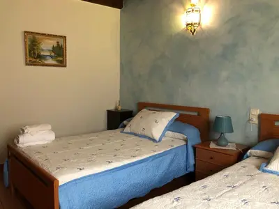 Cama o camas de una habitación en Casa rural Pérez Martín