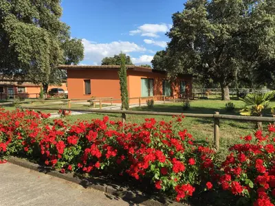 Jardín al aire libre en Finca Casaes Apartamentos