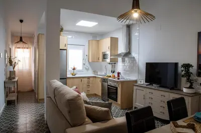 Una cocina o zona de cocina en Apartamentos Rurales Helechosa, Las Tres Peñas