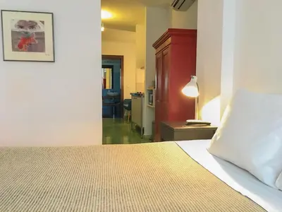 Cama o camas de una habitación en El Baciyelmo