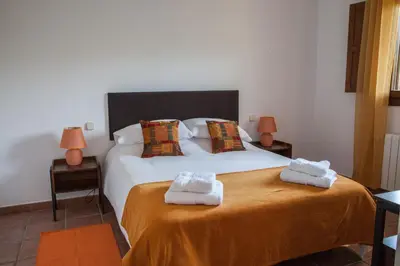 Cama o camas de una habitación en Finca La Sayuela