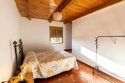 Cama o camas de una habitación en Casa Rural El Abeto