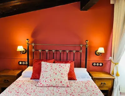 Cama o camas de una habitación en La Cuestecilla