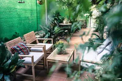 Zona de estar de Picaza del Jerte