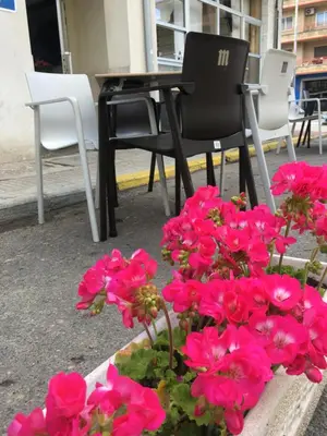Un balcón o terraza de Hotel Delphos