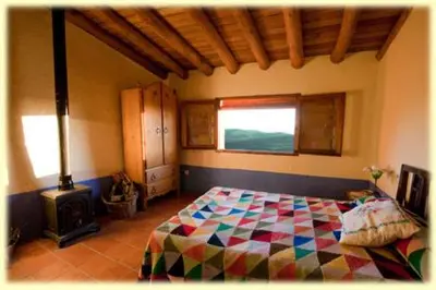 Cama o camas de una habitación en El Nido de La Collalba