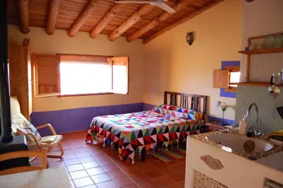 Cama o camas de una habitación en El Nido de La Collalba