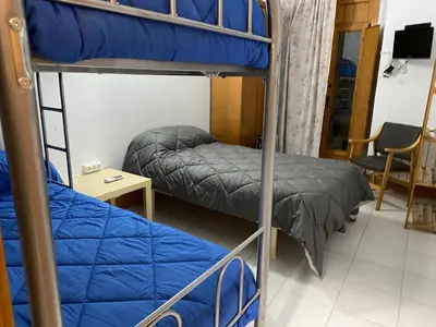 Cama o camas de una habitación en Albergue las Veletas