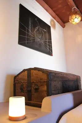 Zona de estar de Hotel la Boheme