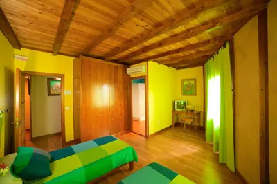 Cama o camas de una habitación en Casa Rural El Taller De Benito