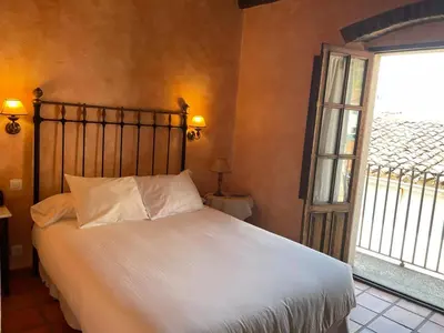 Cama o camas de una habitación en Casa Rural El Fontano CR-CC-182