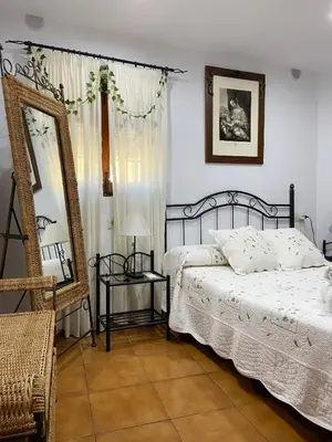 Cama o camas de una habitación en Casa Rural Fray Eloy
