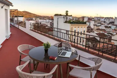 Un balcón o terraza de EL CIELO DE CÁCERES