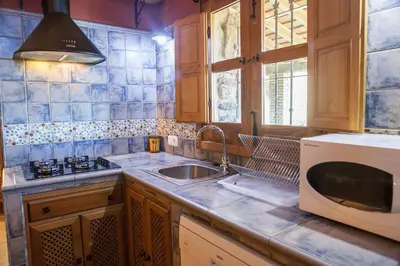 Una cocina o zona de cocina en Casa Rural El Pilar