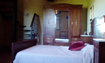 Cama o camas de una habitación en Casa Rural El Pilar