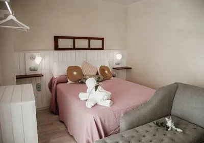 Cama o camas de una habitación en Hotel Rural El Medievo- SOLO ADULTOS