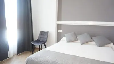 Cama o camas de una habitación en Hostal León