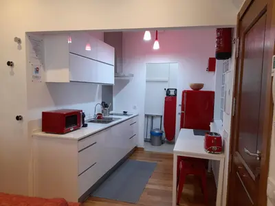 Una cocina o zona de cocina en Apartamentos Doctor Fleming