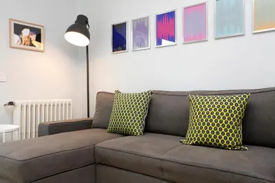 Zona de estar de La Casa de Mozo