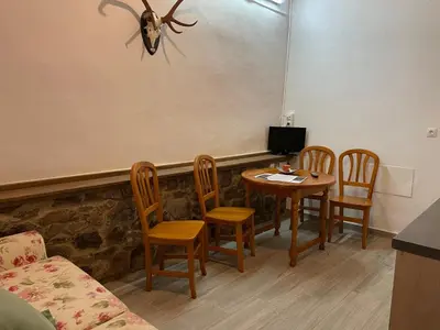 Una televisión o centro de entretenimiento en Apartamentos Rurales Casa Josefita