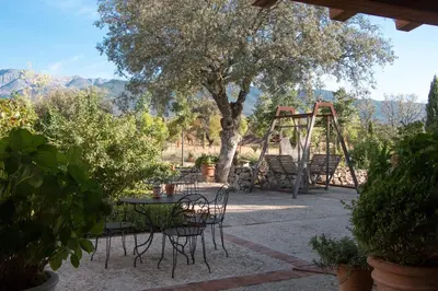 Jardín al aire libre en La Casa de los Tomillares