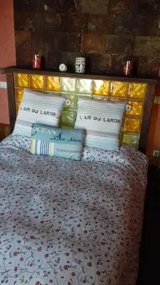 Cama o camas de una habitación en El descanso del viajero