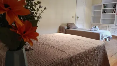 Cama o camas de una habitación en Casa Rural El Camino de Yuste