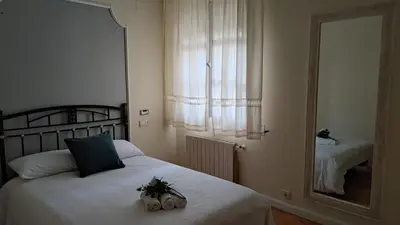 Cama o camas de una habitación en Casa Rural El Camino de Yuste