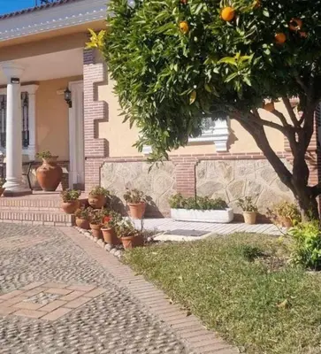 Jardín al aire libre en Casa Rural El Camino de Yuste