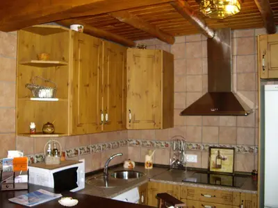 Una cocina o zona de cocina en Refugio La Covatilla I,II,III y IV