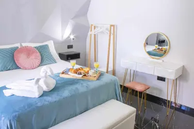 Cama o camas de una habitación en Suite Alma